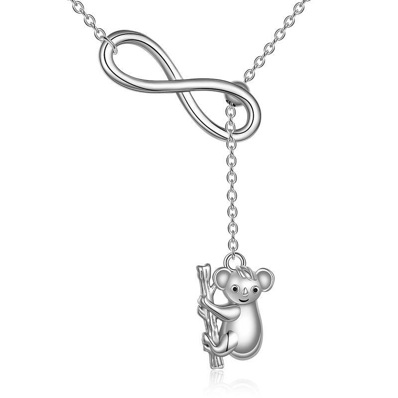 14K Yellow Gold-plated 925 Silver Koala Bear Pendant with 18 Necklace Jewels Obsession Koala Bear Necklace 